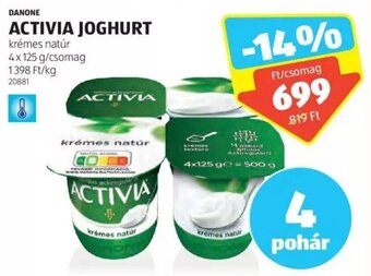 ALDI DANONE ACTIVIA JOGHURT 4 x 125 g ajánlat