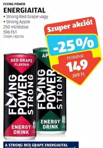 ALDI FLYING POWER ENERGIAITAL 250 ml ajánlat