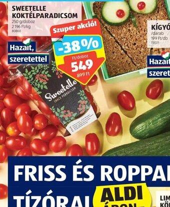 ALDI SWEETELLE KOKTÉLPARADICSOM 250 g ajánlat