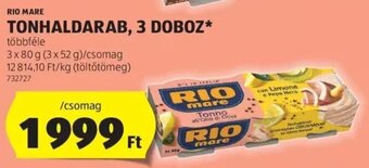 ALDI RIO MARE TONHALDARAB 3 x 80 g ajánlat