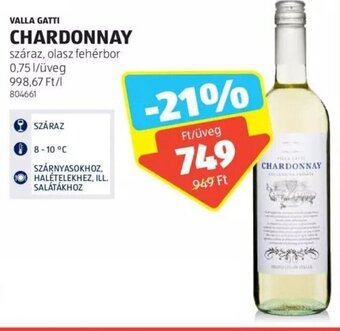 ALDI VALLA GATTI CHARDONNAY 0,75 l ajánlat