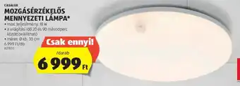ALDI CASALUX MOZGÁSÉRZÉKELŐS MENNYEZETI LÁMPA 1 db ajánlat
