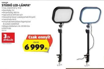 ALDI CASALUX STÚDIÓ LED-LÁMPA 1 db ajánlat