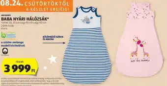 ALDI IMPIDIMPI BABA NYÁRI HÁLÓZSÁK 1 db ajánlat
