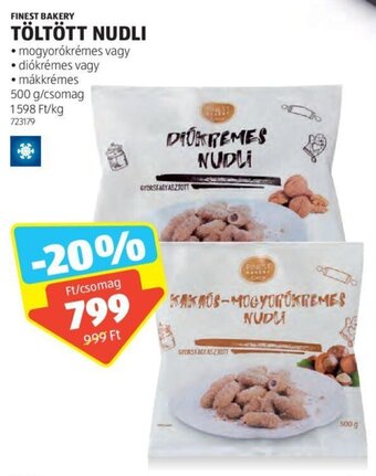 ALDI FINEST BAKERY TÖLTÖTT NUDLI 500 g ajánlat