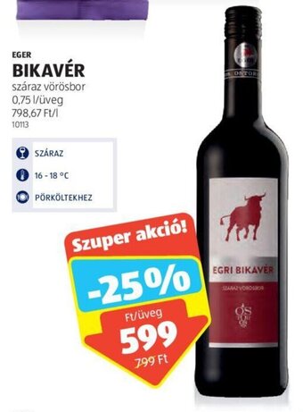 ALDI EGER BIKAVÉR 0,75 l ajánlat