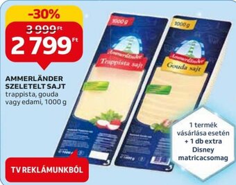 Auchan AMMERLÄNDER SZELETELT SAJT 1000 g ajánlat