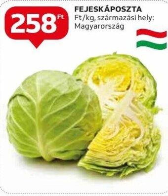 Auchan FEJESKÁPOSZTA 1 kg ajánlat
