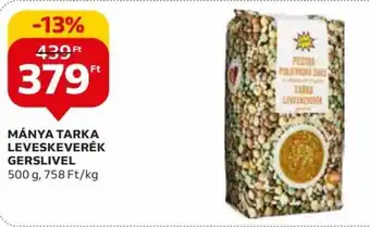 Auchan MÁNYA TARKA LEVESKEVERÉK GERSLIVEL 500 g ajánlat