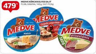 Auchan MEDVE KÖRCIKKELYES SAJT 140 g ajánlat