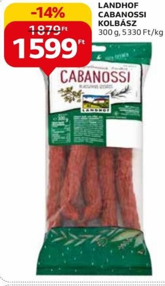 Auchan LANDHOF CABANOSSI KOLBÁSZ 300 g ajánlat