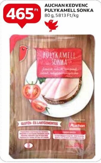 AUCHAN KEDVENC PULYKAMELL SONKA 80 g