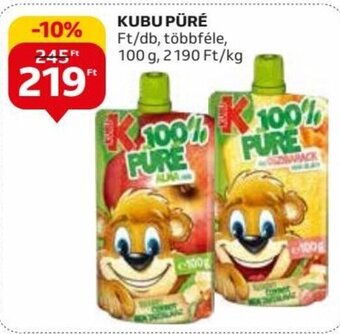 Auchan KUBU PÜRÉ 100 g ajánlat