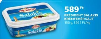 Auchan PRÉSIDENT SALAKIS KRÉMFEHÉR SAJT 150 g ajánlat