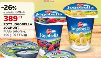 Auchan ZOTT JOGOBELLA JOGHURT 400 g ajánlat