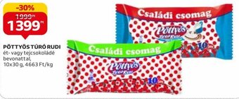 Auchan PÖTTYÖS TÚRÓ RUDI 10 x 30 g ajánlat