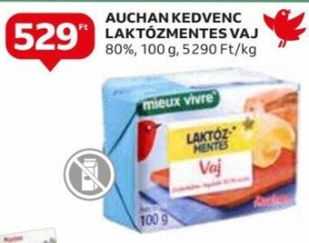 Auchan AUCHAN KEDVENC LAKTÓZMENTES VAJ 100 g ajánlat