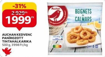 Auchan AUCHAN KEDVENC PANÍROZOTT TINTAHALKARIKA 500 g ajánlat
