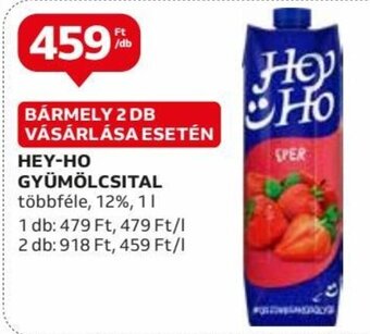 Auchan HEY-HO GYÜMÖLCSITAL 1 l ajánlat
