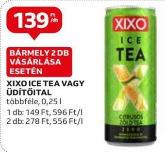 Auchan XIXO ICE TEA VAGY ÜDÍTŐITAL 0,25 l ajánlat
