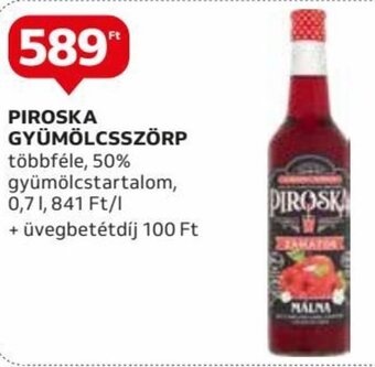 Auchan PIROSKA GYÜMÖLCSSZÖRP 0,7 l ajánlat