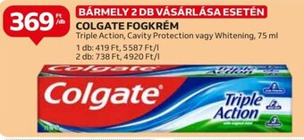 Auchan COLGATE FOGKRÉM 75 ml ajánlat