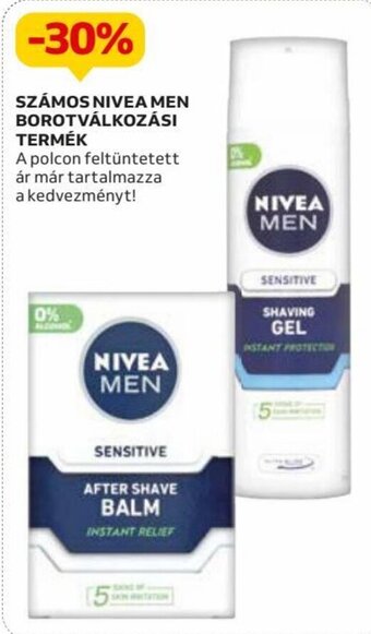 Auchan SZÁMOS NIVEA MEN BOROTVÁLKOZÁSI TERMÉK ajánlat