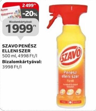 Auchan SZAVO PENÉSZ ELLENI SZER 500 ml ajánlat