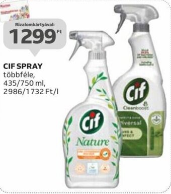 Auchan CIF SPRAY 435 / 750 ml ajánlat
