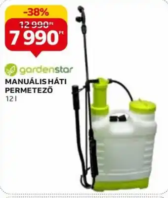 Auchan gardenstar MANUÁLIS HÁTI PERMETEZŐ 12 l 1 db ajánlat