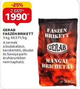 Auchan GERAB FASZÉN BRIKETT 3 kg ajánlat