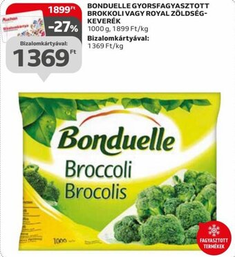Auchan BONDUELLE GYORSFAGYASZTOTT BROKKOLI stb. 1000 g ajánlat