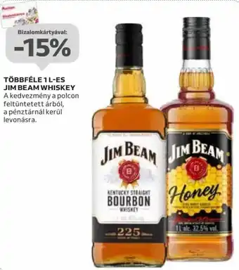 Auchan TÖBBFÉLE 1 L-ES JIM BEAM WHISKEY ajánlat