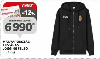 MAGYARORSZÁG CIPZÁRAS JOGGING FELSŐ 1 db
