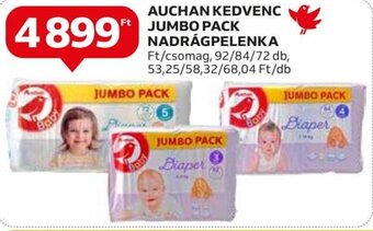 Auchan AUCHAN KEDVENC JUMBO PACK NADRÁGPELENKA 92 - 72 db ajánlat