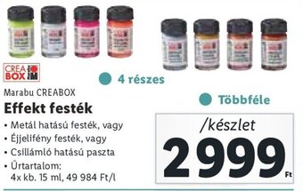 Marabu CREABOX Effekt festék készlet