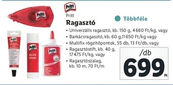 Lidl Pritt Ragasztó 1 db ajánlat
