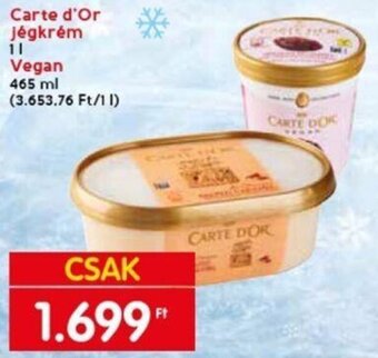 Spar Carte d'Or jégkrém stb. 1 l / 465 ml ajánlat