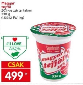Spar Magyar tejföl 330 g ajánlat