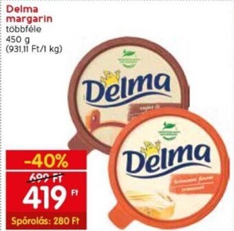 Spar Delma margarin 450 g ajánlat