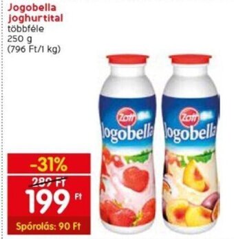 Spar Jogobella joghurtital 250 g ajánlat