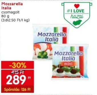 Spar Mozzarella Italia 80 g ajánlat