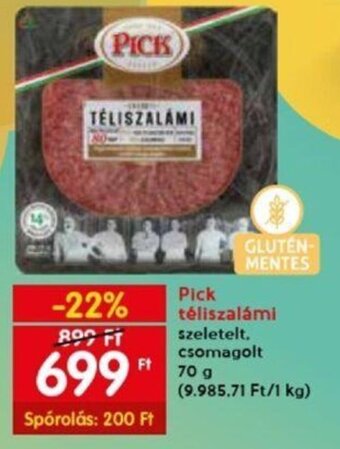 Spar Pick téliszalámi 70 g ajánlat