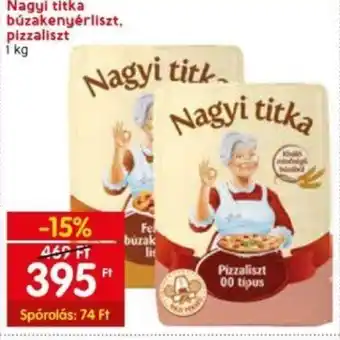 Spar Nagyi titka TERMEK búzakenyérliszt, pizzaliszt 1 kg ajánlat