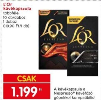 Spar L'Or kávékapszula 10 db ajánlat