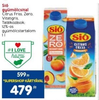 Spar Sió gyümölcsital 1 l ajánlat