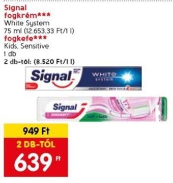 Spar Signal fogkrém stb. 75 ml / 1 db ajánlat