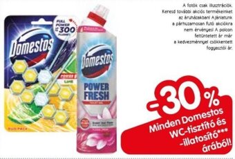 Spar Minden Domestos WC-tisztító és -illatosító árából! ajánlat