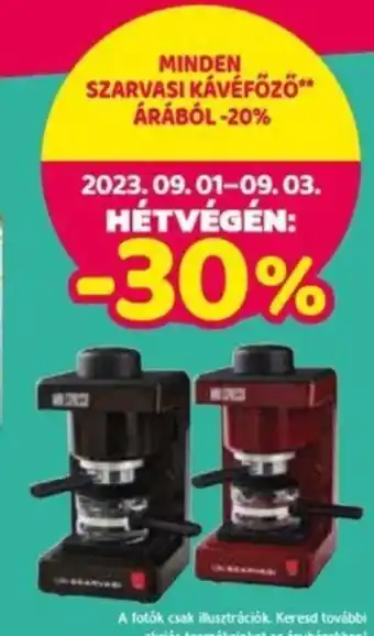 Spar MINDEN SZARVASI KÁVÉFŐZŐ ÁRÁBÓL ajánlat