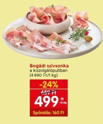 Spar Bogádi szívsonka 10 dkg ajánlat